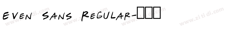 Even Sans Regular字体转换